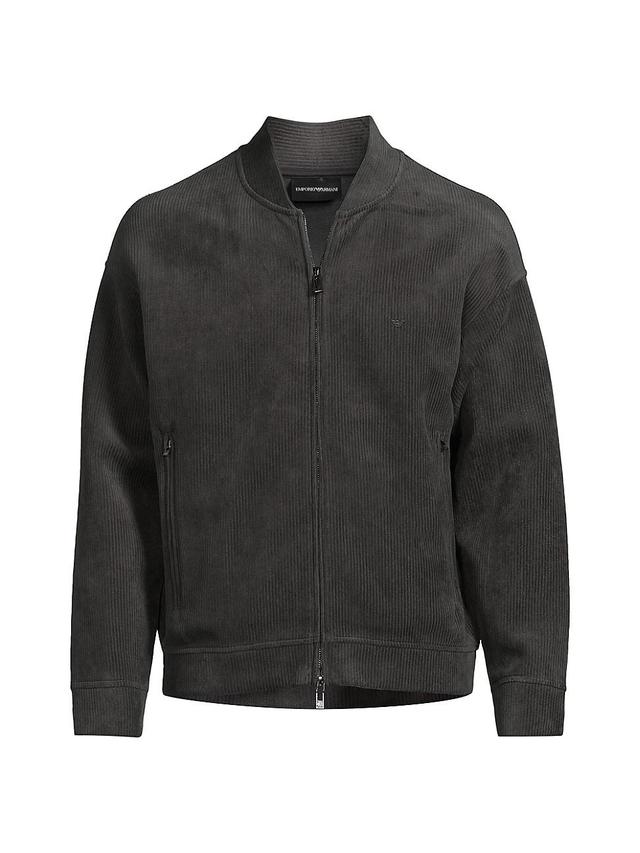 Mens Corduroy Bomber Jacket Product Image