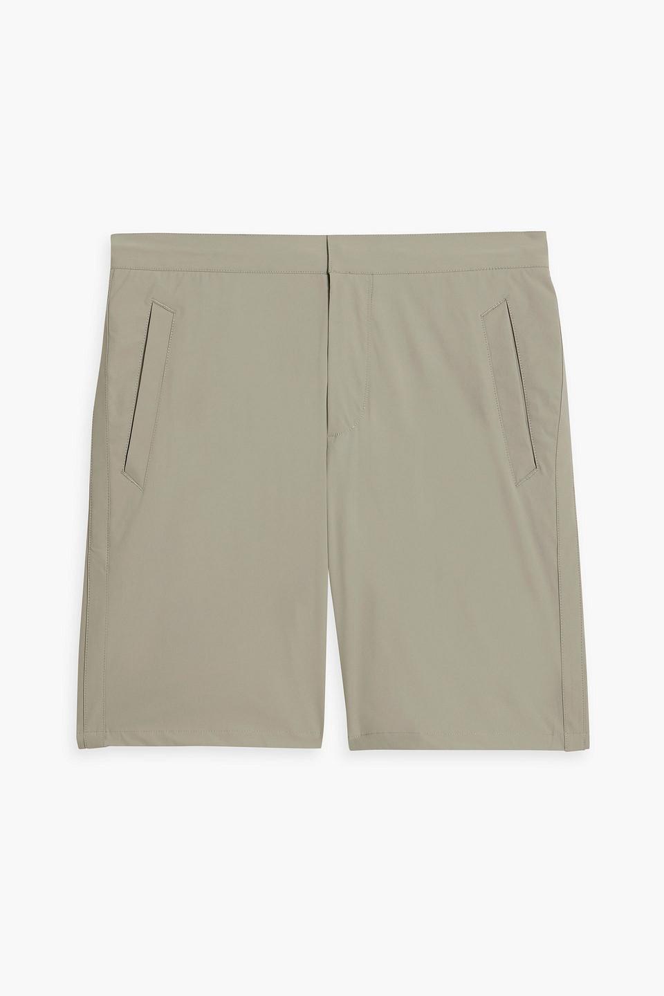 Zander Shell Shorts In Sage Green Product Image