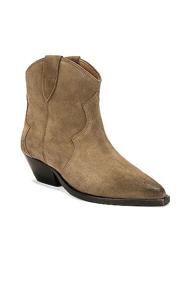 ISABEL MARANT Dewina Washed Iconic Boot In Turtledove Product Image