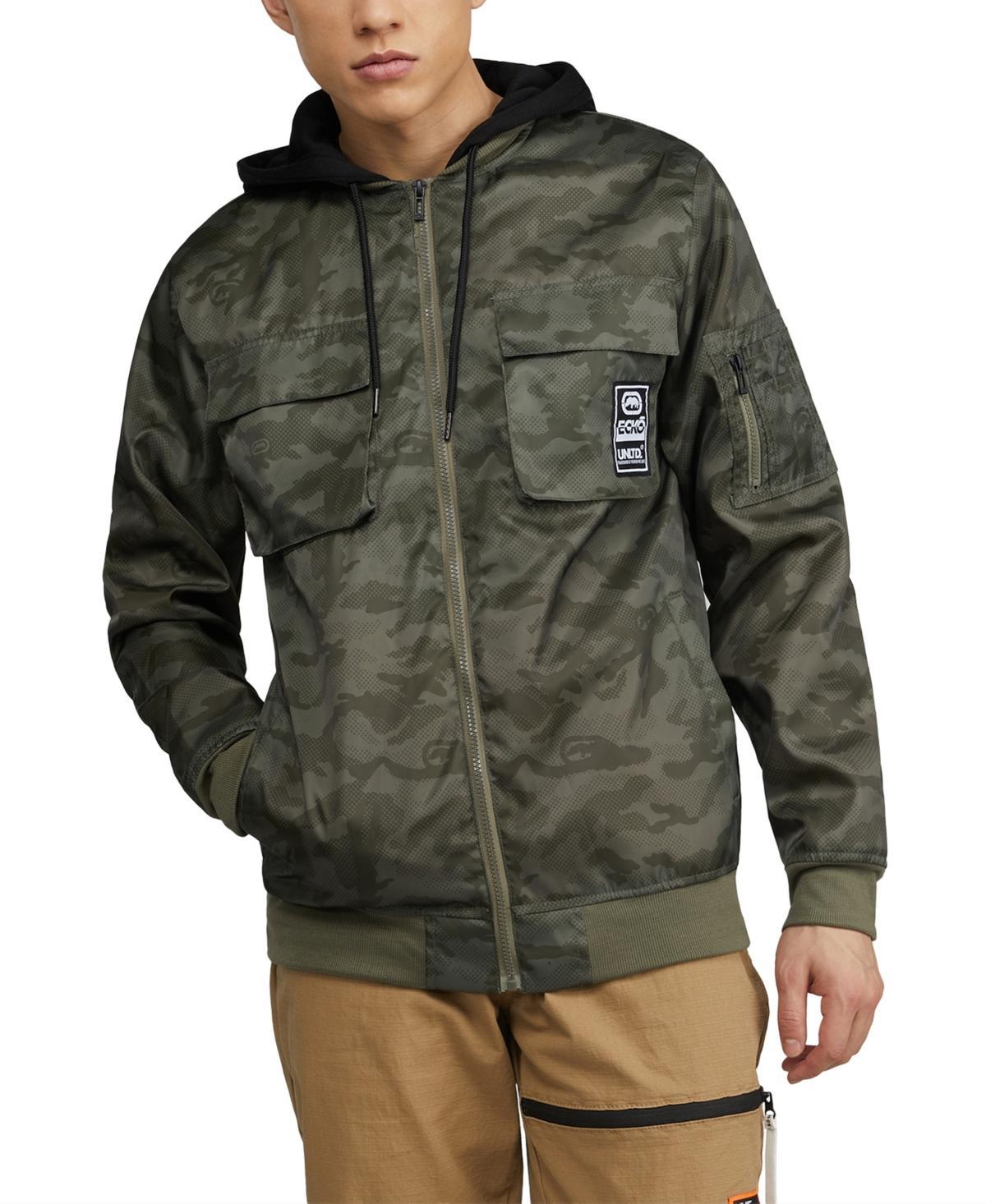 Ecko Mens Maverick Hooded Flight Jacket Product Image