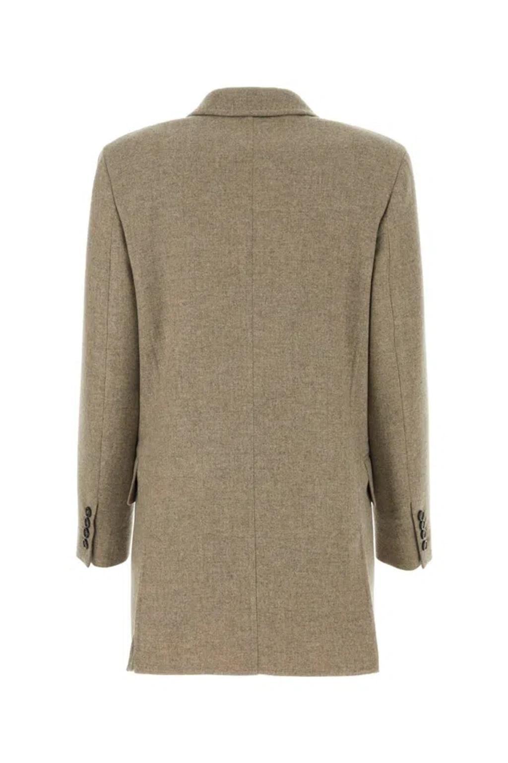 MAX MARA Belinda Wool Cashmere Blazer In Beige Product Image