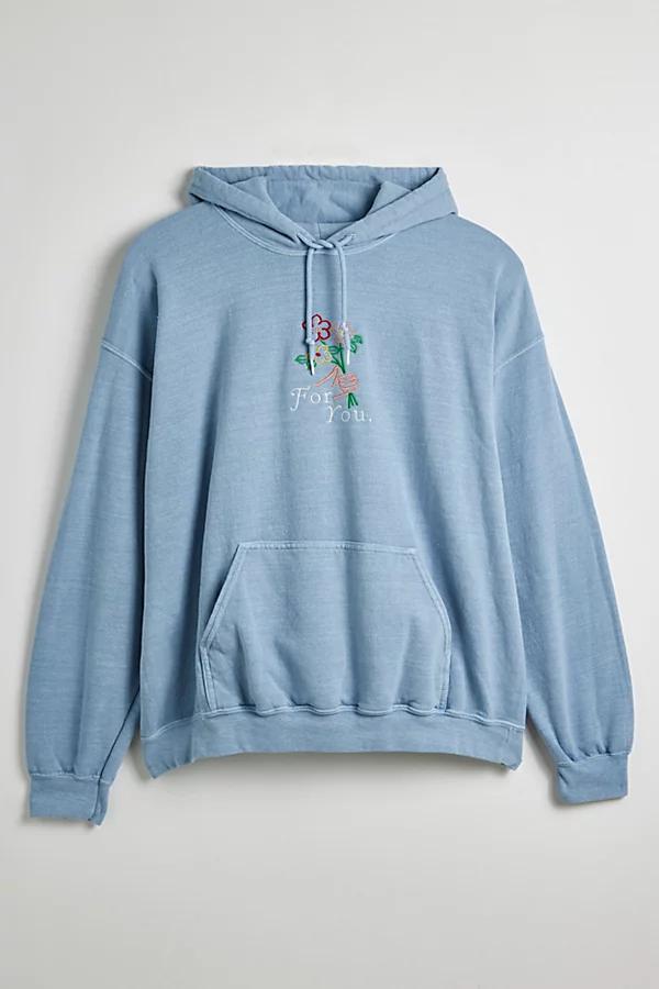 For You Embroidered Graphic Hoodie Sweatshirt Mens at Urban Outfitters Product Image