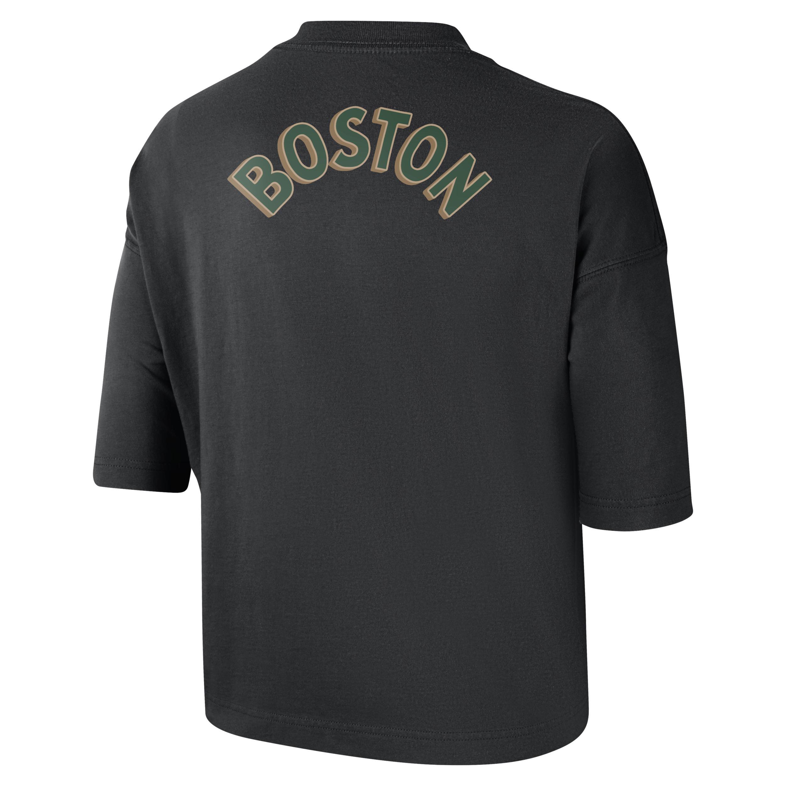 Boston Celtics 2023/24 City Edition Nike Women's NBA Courtside Boxy T-Shirt Product Image