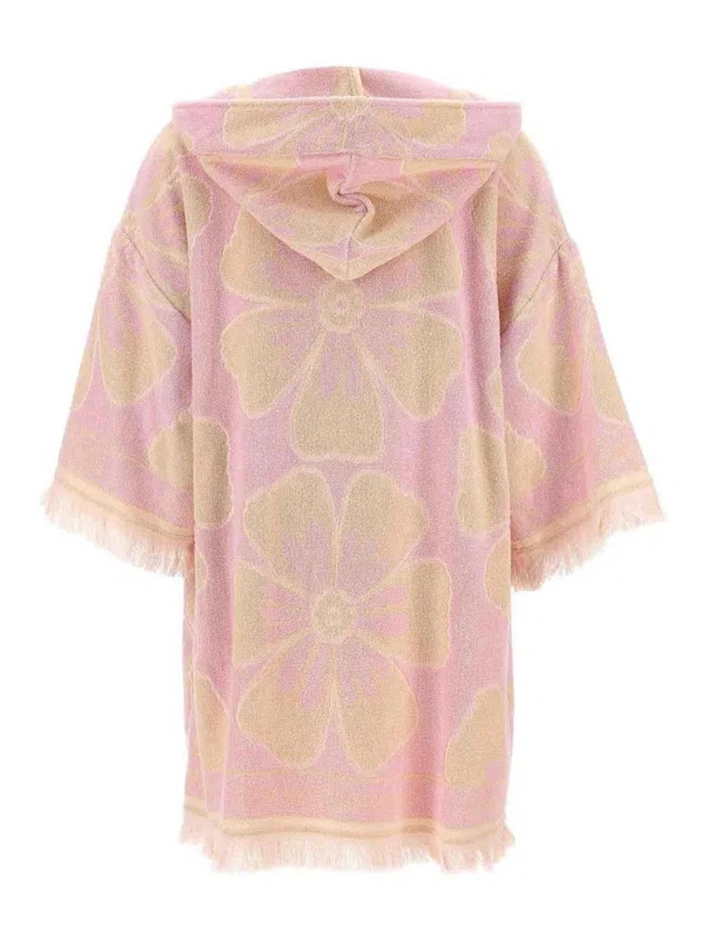 ZIMMERMANN Logo Towelling Mini Dress In Pink Product Image