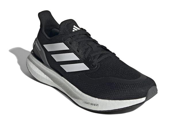 adidas Running Pureboost 5 Running Shoes White/Grey) Men's Running Shoes Product Image