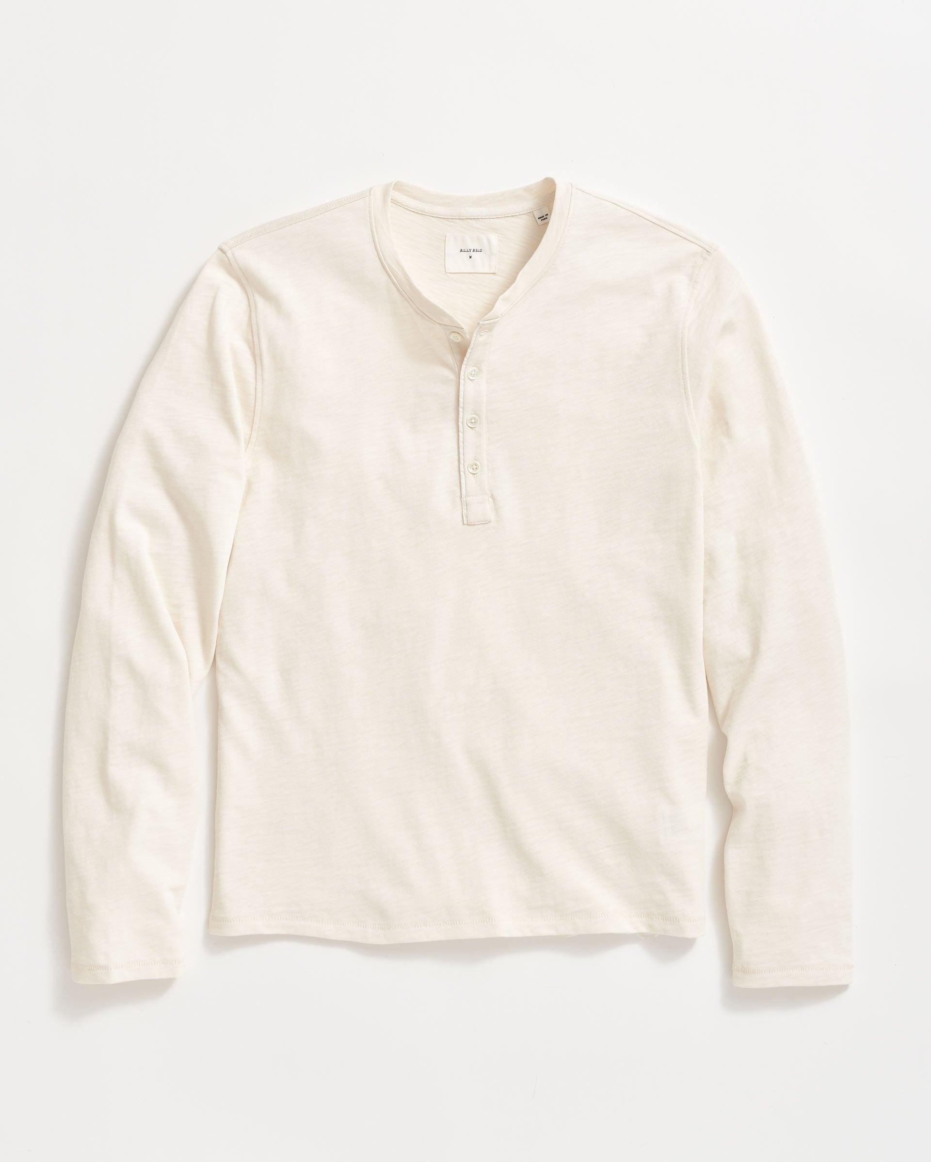 LONG SLEEVE ORGANIC COTTON HENLEY Product Image