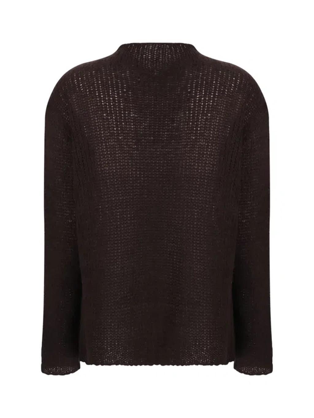 Helios Brushed Jumper In Brown Product Image