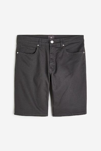 Slim Fit Cotton Twill Shorts Product Image