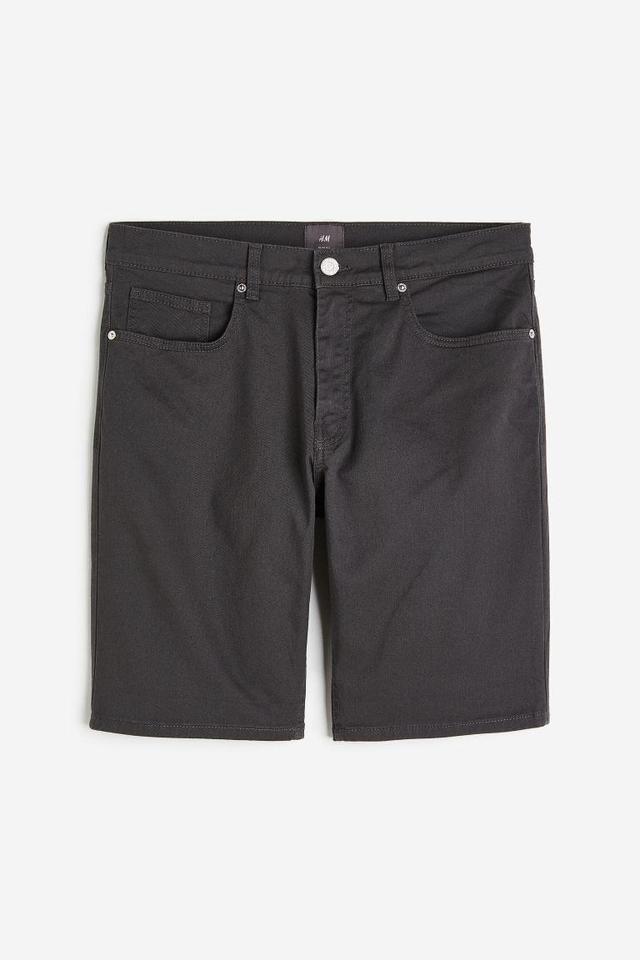 Slim Fit Cotton Twill Shorts Product Image