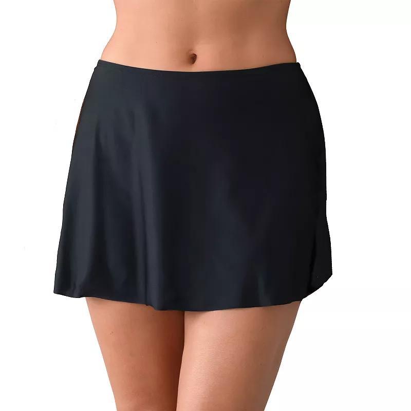 Plus Size Del Raya Solid Swim Skirt, Womens Product Image