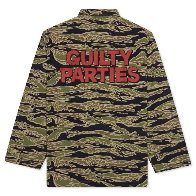 Tiger Camo Army Shirt Type-2 - Olive Male Product Image