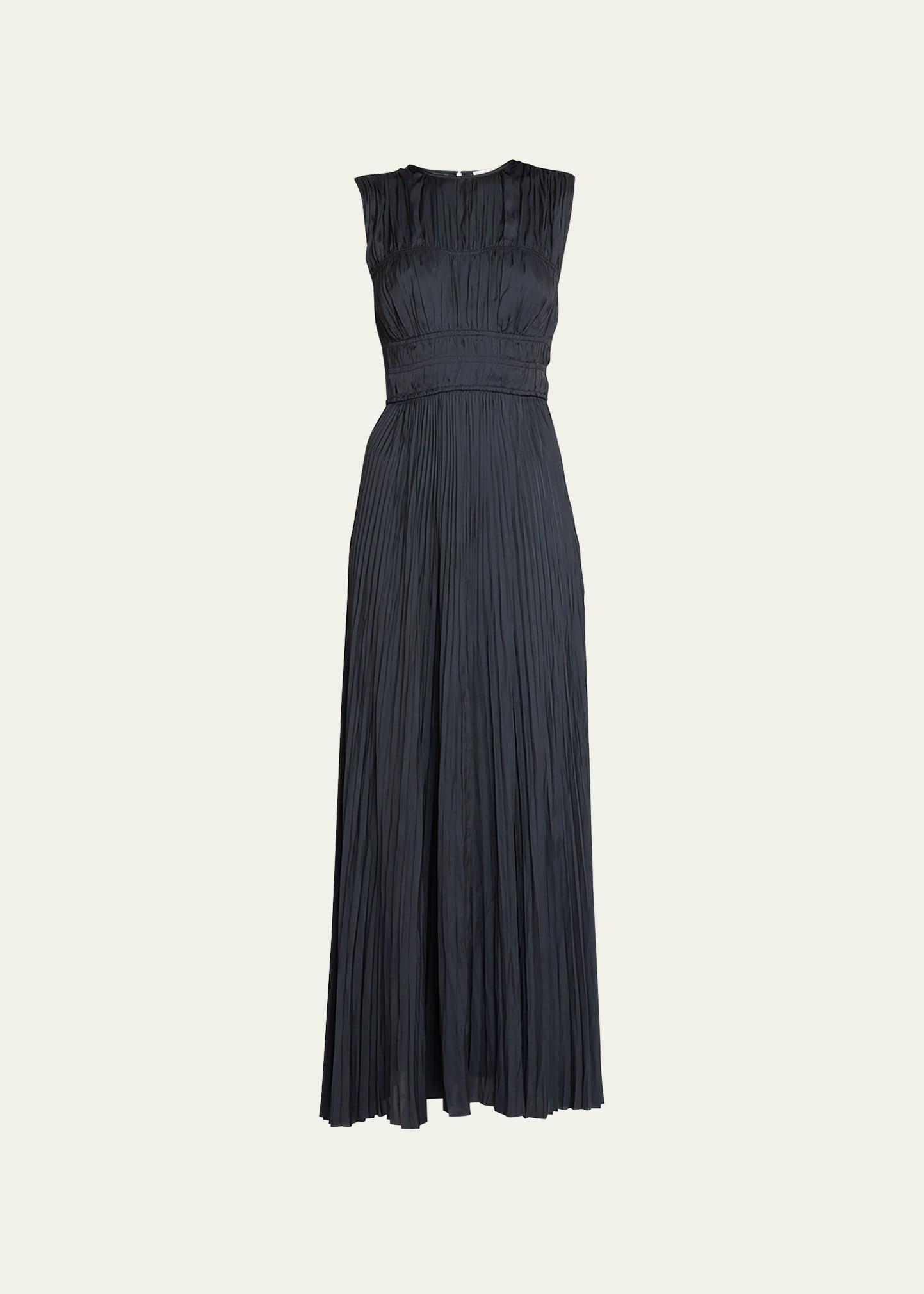 Ulla Johnson Delia Pliss Satin Gown Product Image