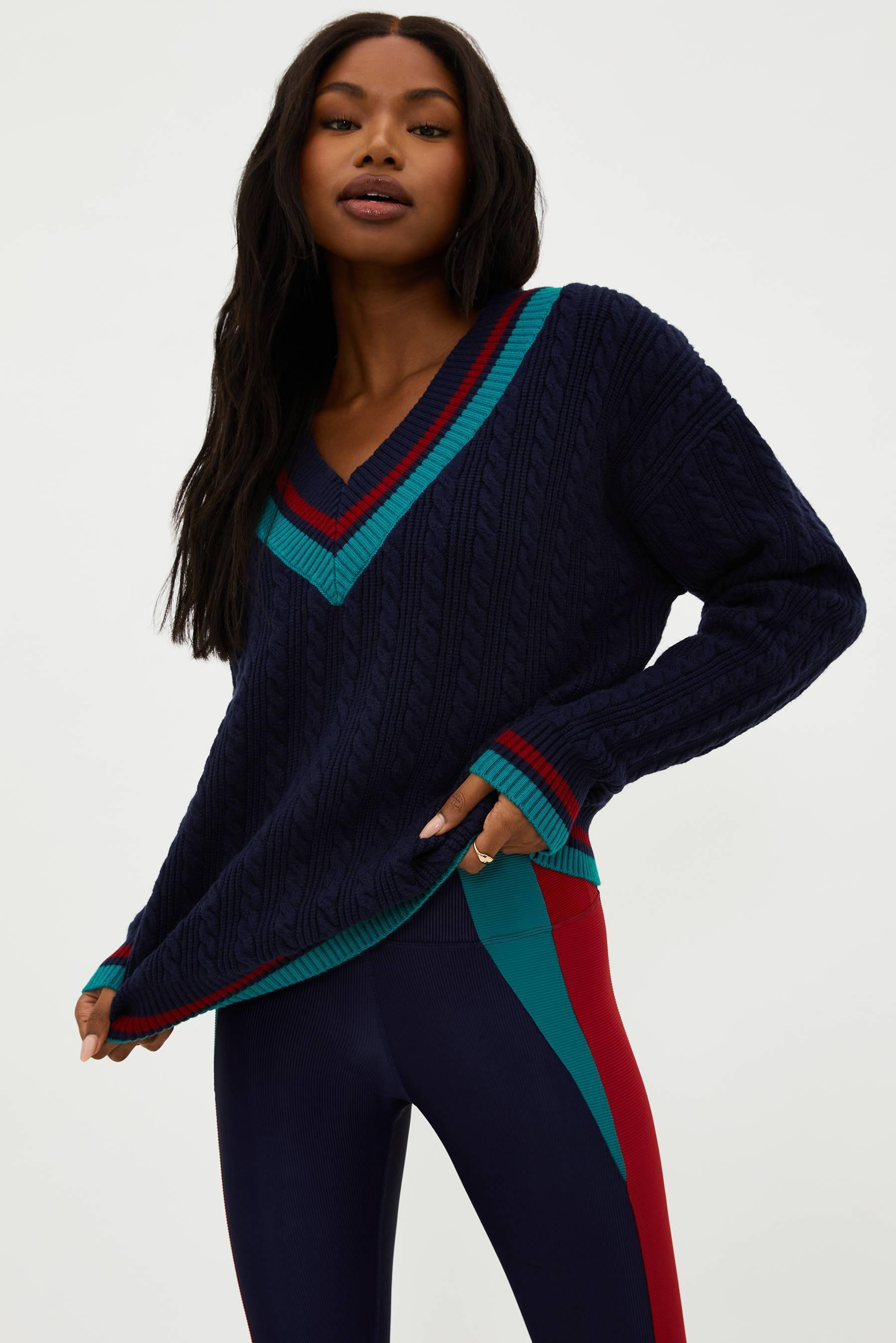 Montana Sweater Ultramarine Colorblock Product Image