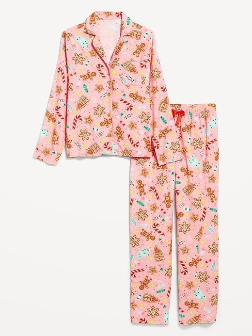 Flannel Pajama Set for Women Product Image