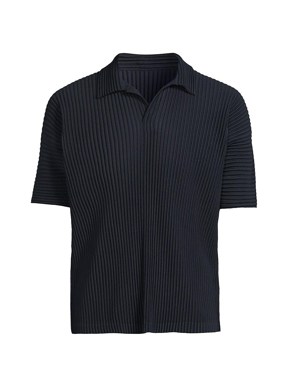 Mens Basics Pleated Polo Shirt Product Image