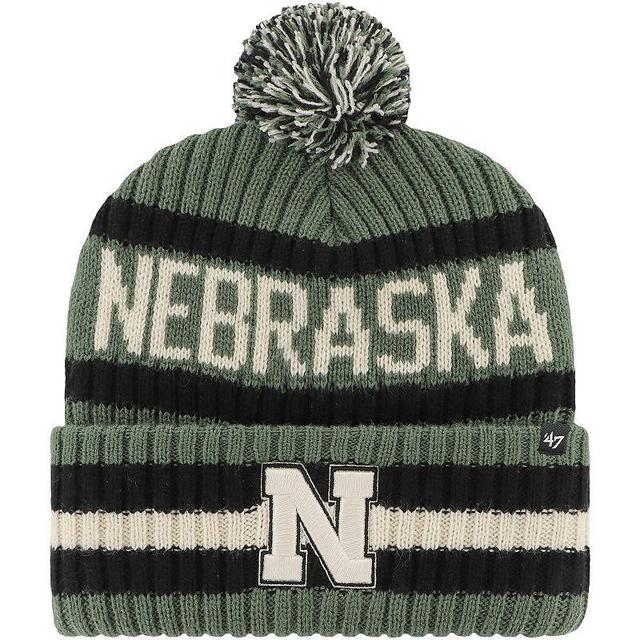 Mens 47 Nebraska Huskers OHT Military Appreciation Bering Cuffed Knit Hat with Pom Product Image