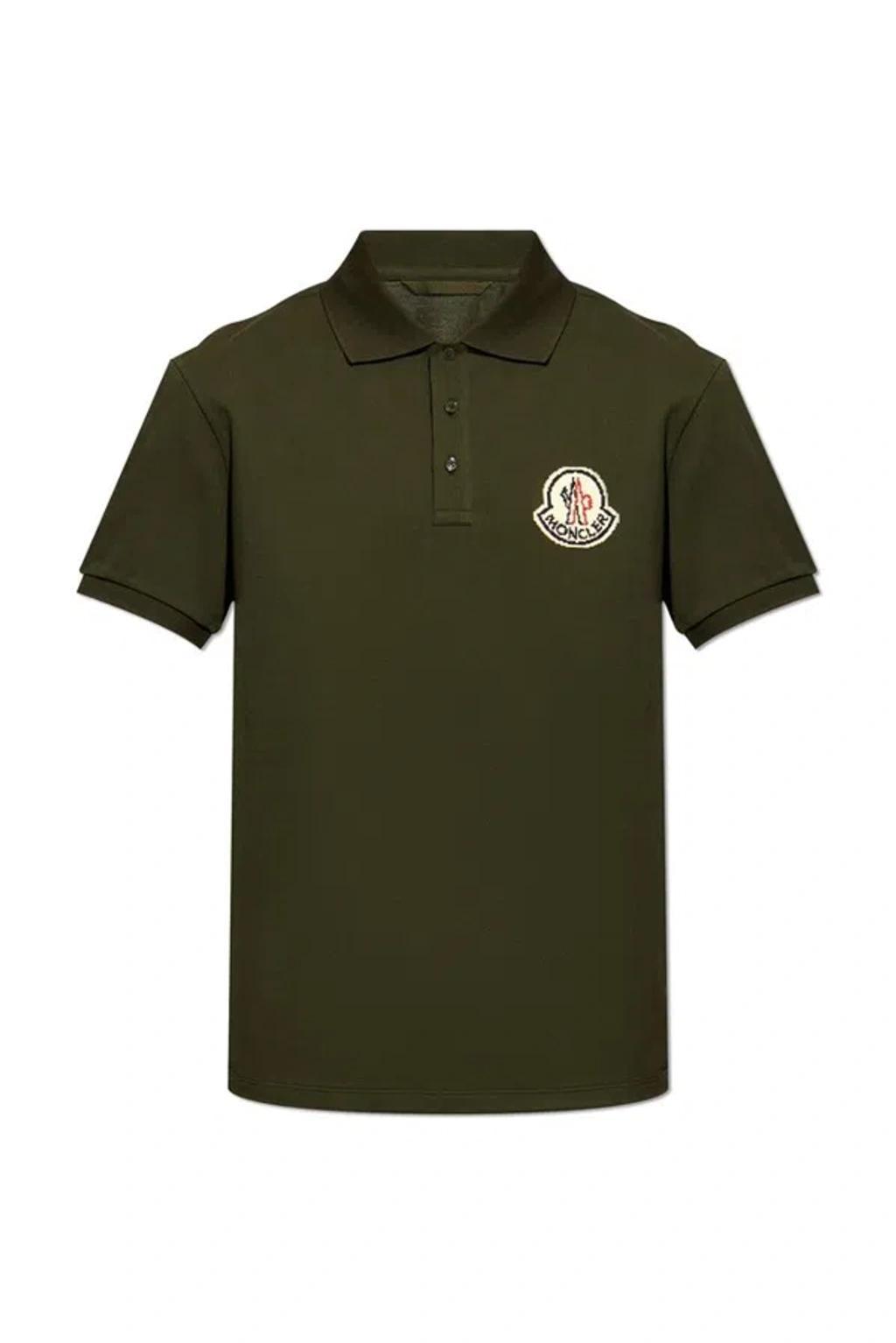 Logo Patch Polo Shirt In Green Product Image