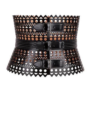 ALAÏA Corset Belt Black. (also in 75). Product Image