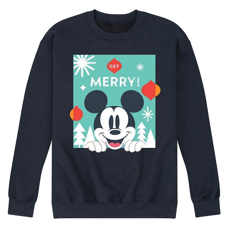 Disneys Mens Get Merry Fleece Blue Product Image