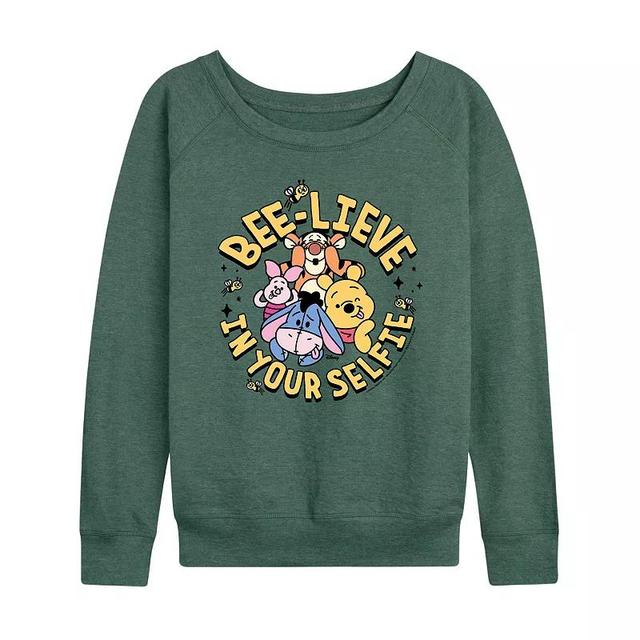 Disneys Winnie the Pooh Womens Group Lightweight French Terry Sweatshirt, Girls Product Image