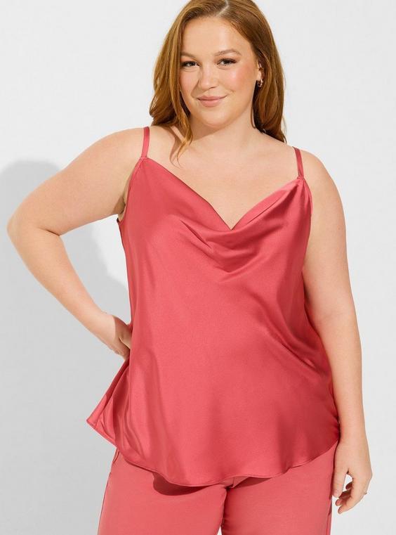 Satin Cowl Neck Cami Product Image