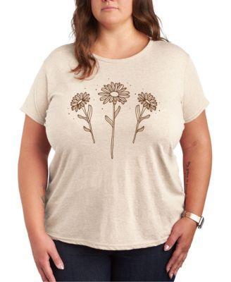 Daisies Plus Size Graphic T-Shirt Product Image