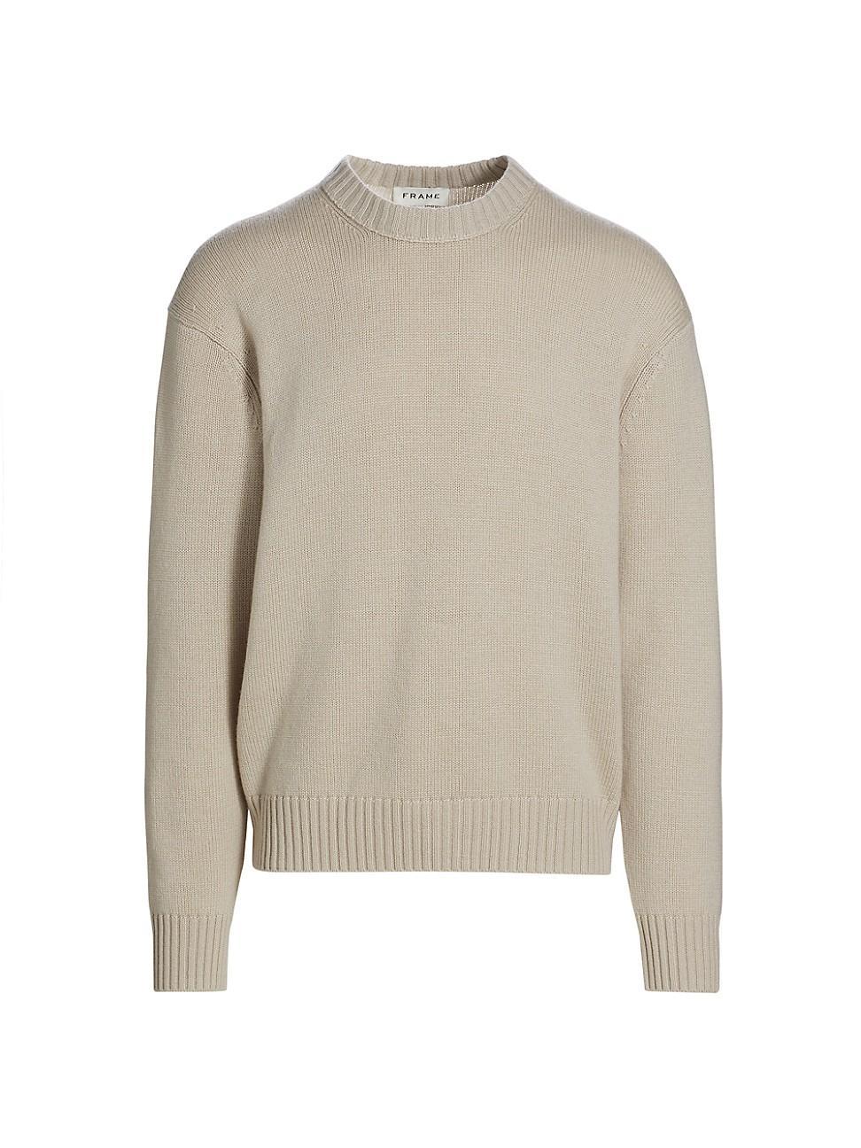 Mens Wool & Cashmere Crewneck Sweater Product Image