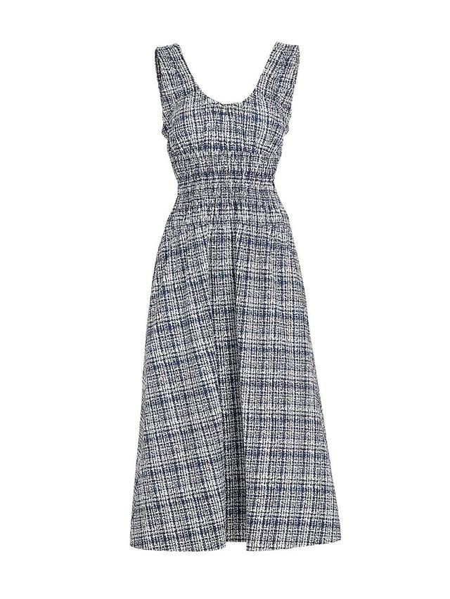 Womens Penny Printed Cotton Poplin Maxi Dress Product Image