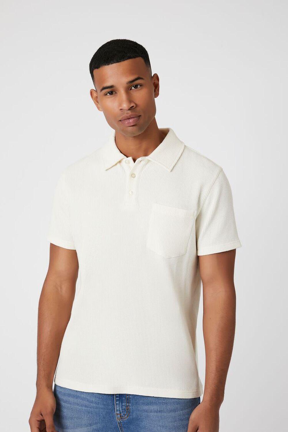 Ribbed Slim-Fit Pocket Polo Shirt | Forever 21 Product Image