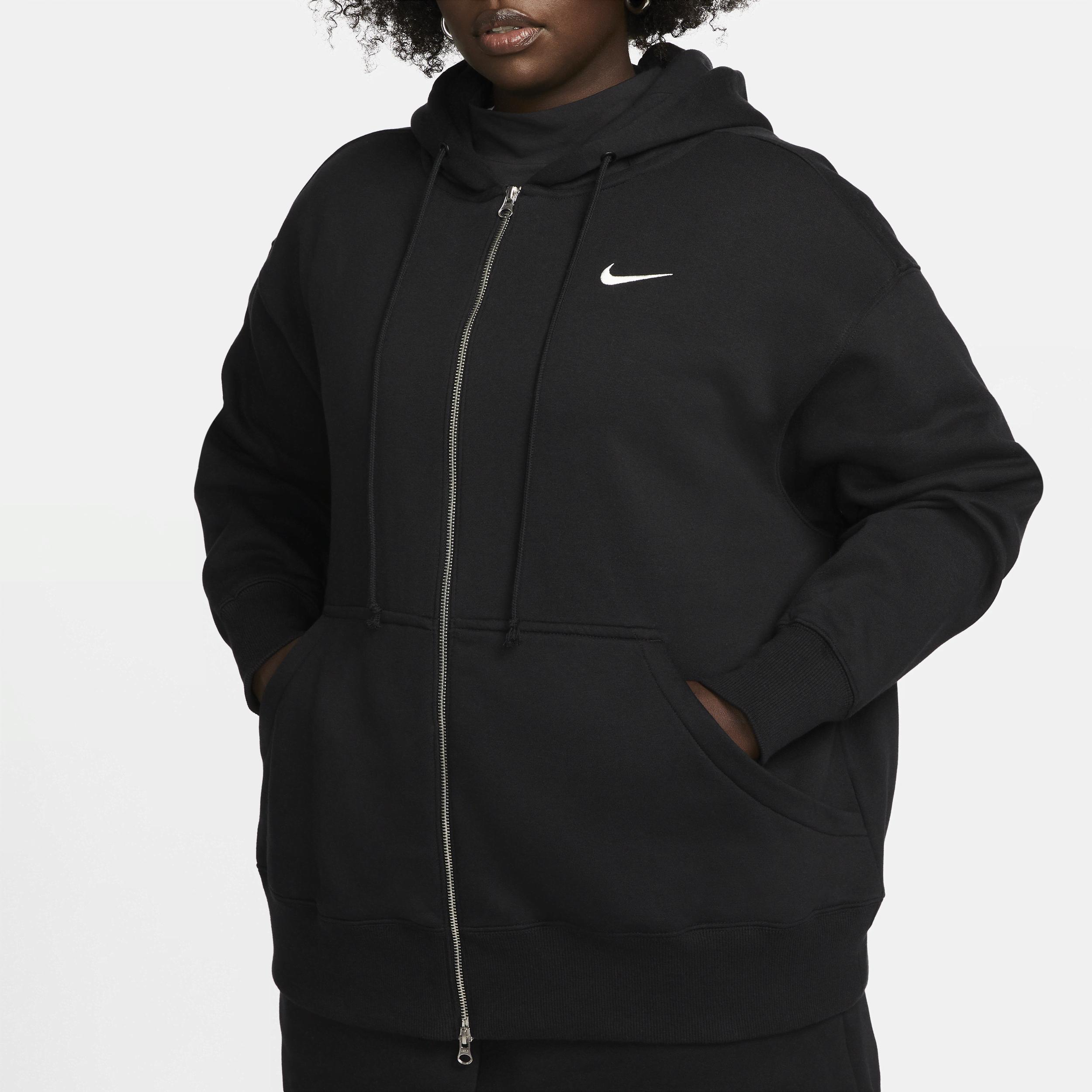 Womens Nike Sportswear Phoenix Fleece Oversized Full-Zip Hoodie (Plus Size) Product Image