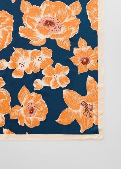 MANGO - Floral printed scarf - One size - Women Product Image