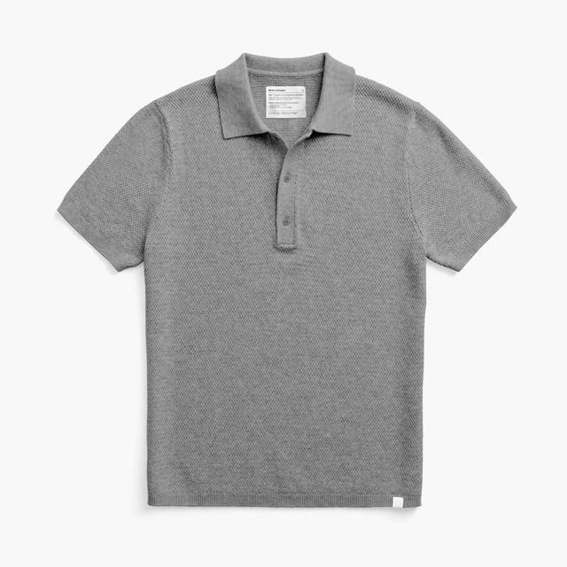 Taupe Heather Men's Atlas Short Sleeve Knit Polo Product Image