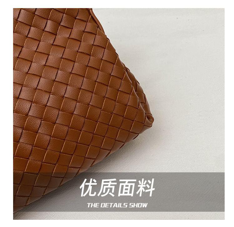 Quilted Faux Leather Crossbody Bag Product Image