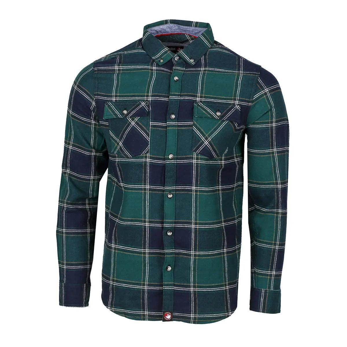 Canada Weather Gear Men's Flannel With Chambray Lined Collar Product Image