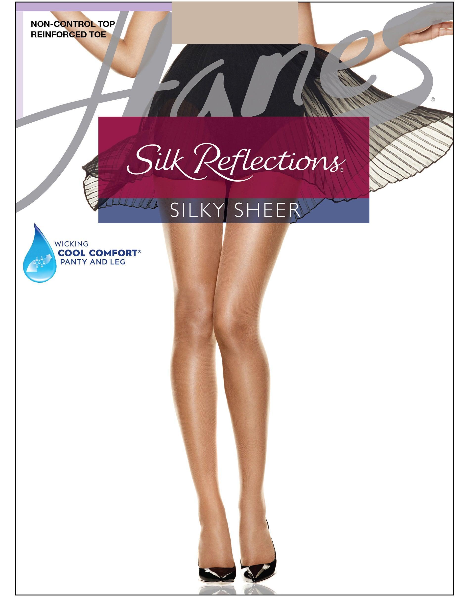 Hanes Silk Reflections Women's Panty Hose (Jet) Hose Product Image