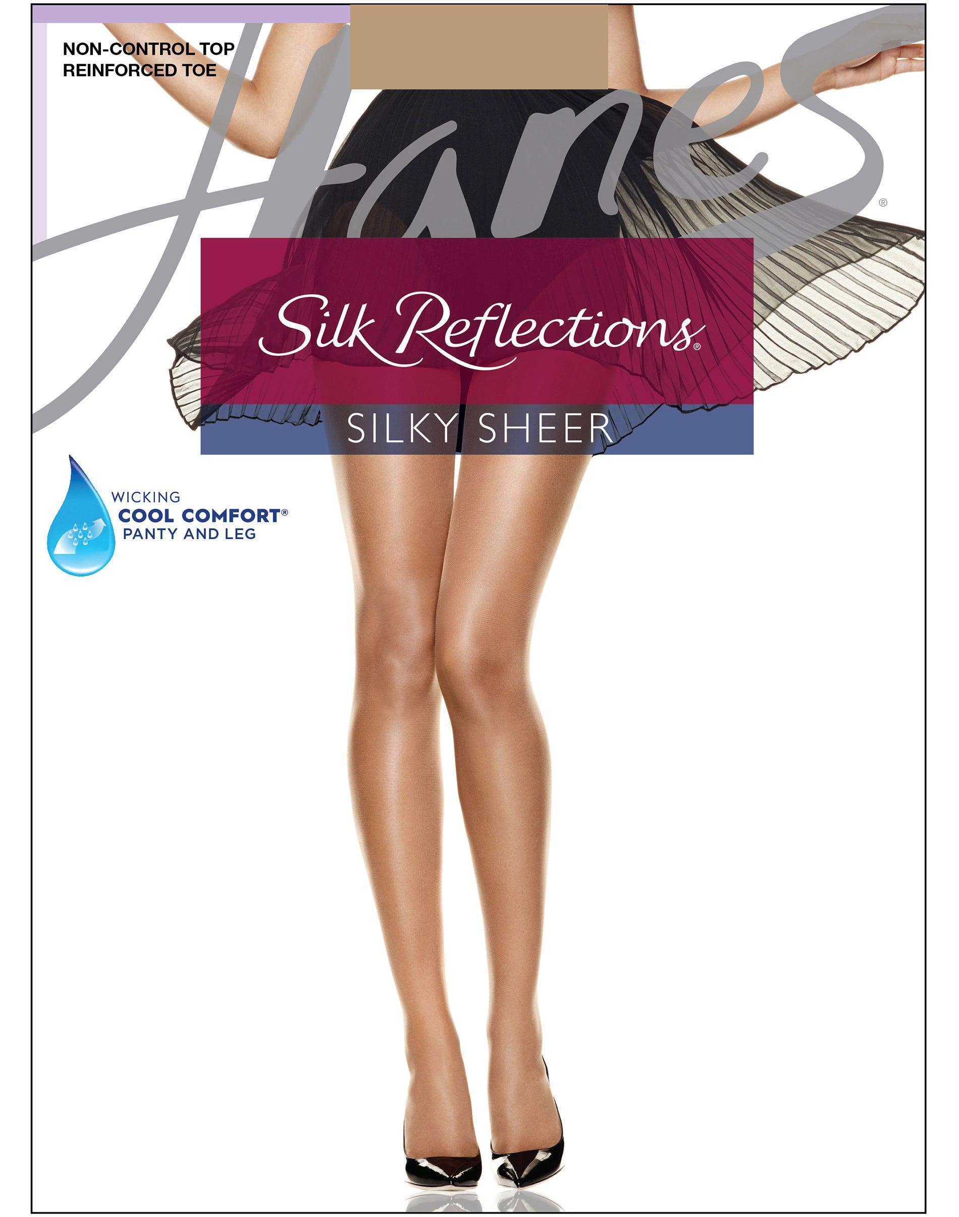 Hanes Silk Reflections Women's Panty Hose (Jet) Hose Product Image