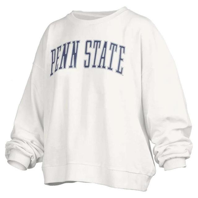 Womens Pressbox Penn State Nittany Lions Janise Waist Length Oversized Pullover Sweatshirt Product Image