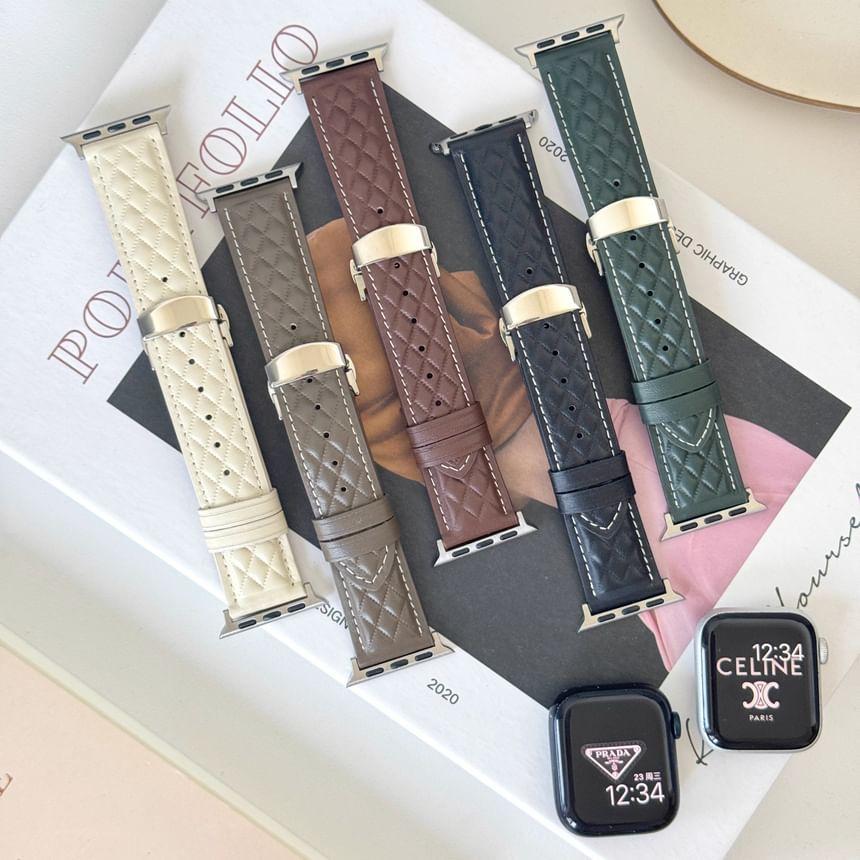 Genuine Leather Apple Watch Band Product Image