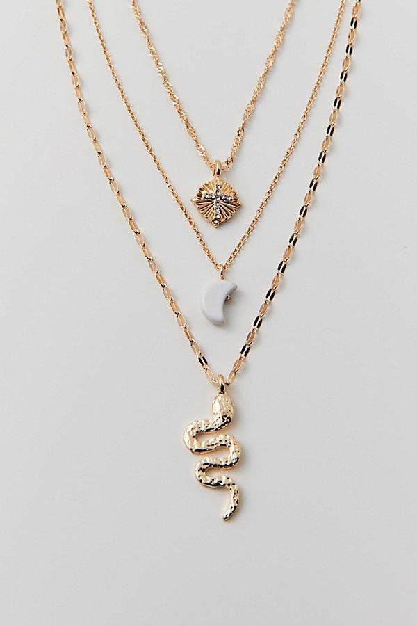 Icon Layered Necklace Womens at Urban Outfitters Product Image