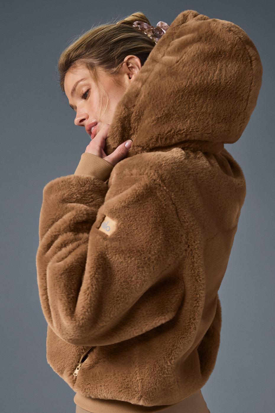 Faux Fur Foxy Jacket - Toasted Almond Female Product Image