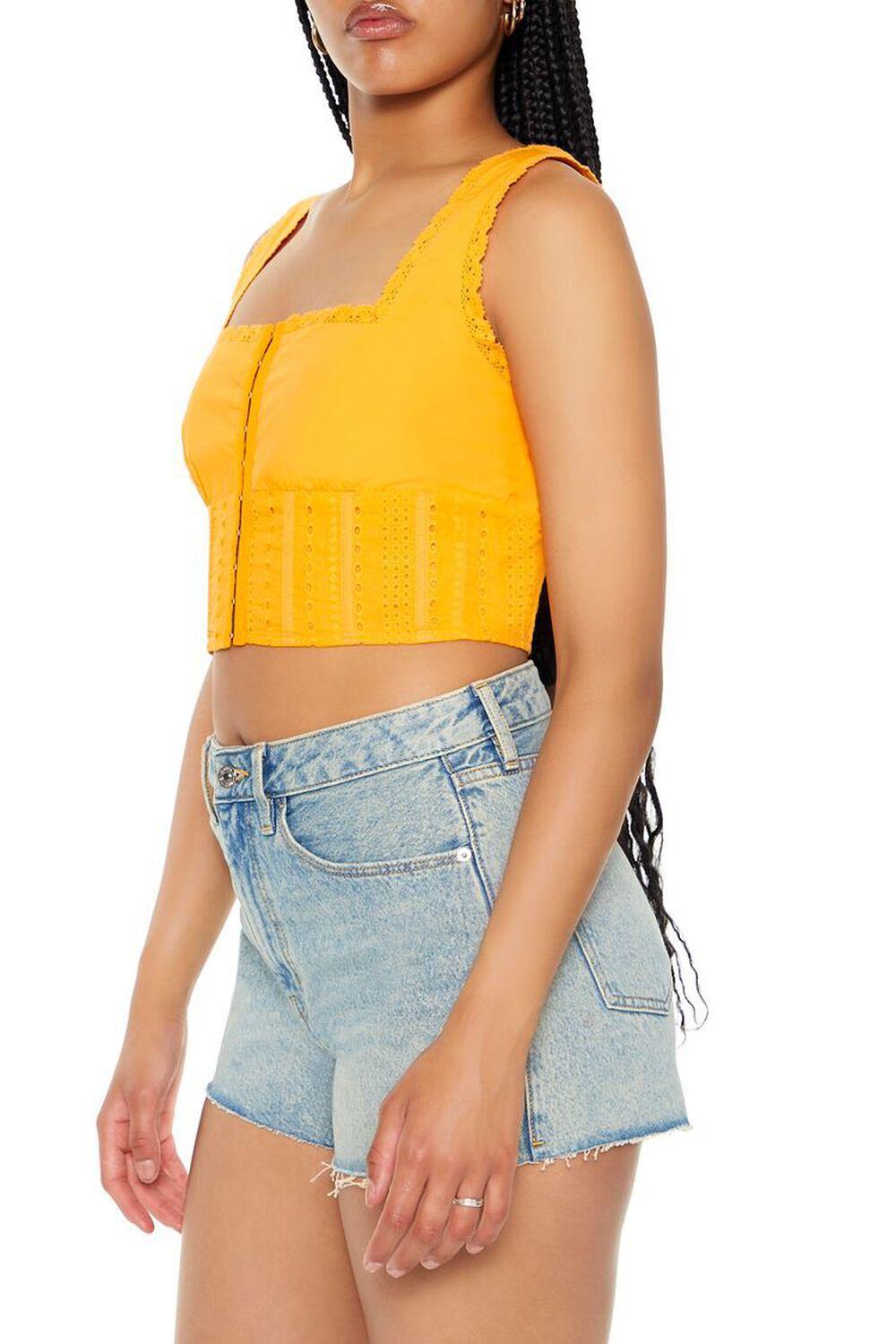 Lace-Trim Corset Crop Top | Forever 21 Product Image