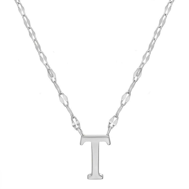 Paige Harper Initial Necklace, Womens T Sterling Product Image