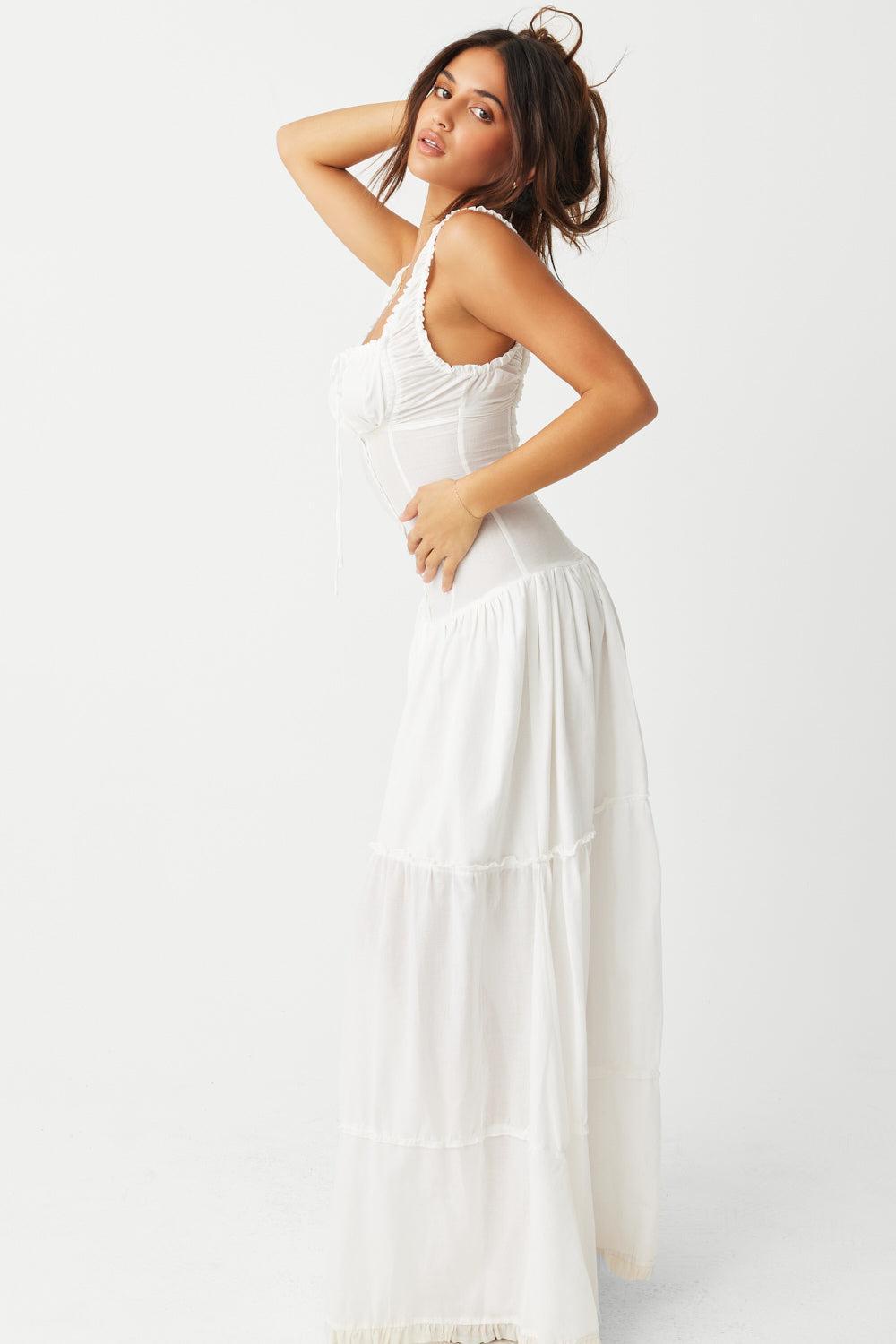 Christabelle Ruffle Maxi Dress - Sunrose Product Image