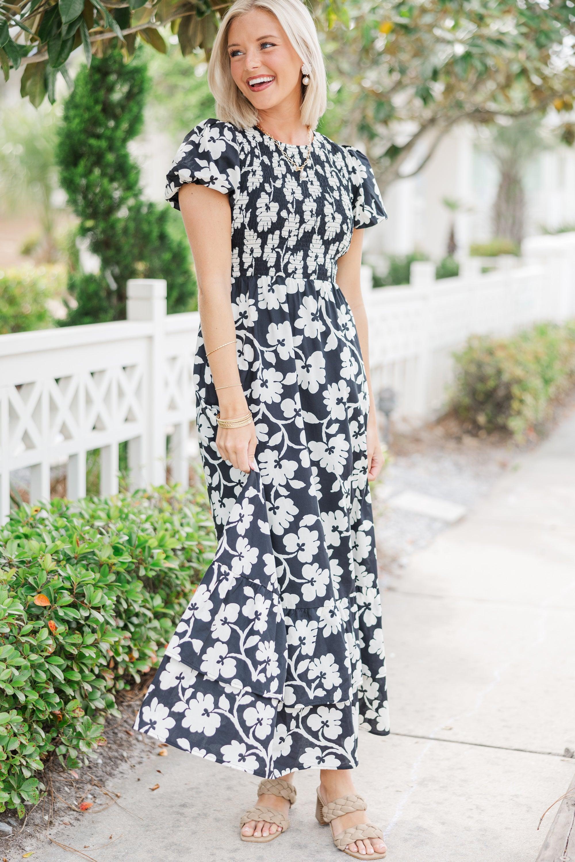 Make The Right Choice Black Floral Maxi Dress Female Product Image