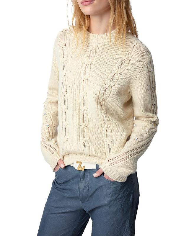 Morley Embellished Cable-Knit Sweater Product Image