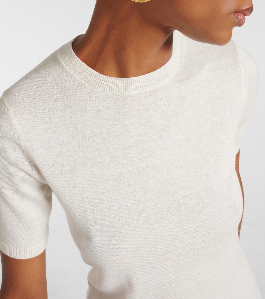 MAX MARA Warren Cashmere And Silk Top In Neutrals Product Image