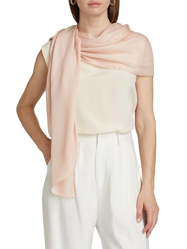 Womens Stola Silk-Blend Logo Scarf Product Image