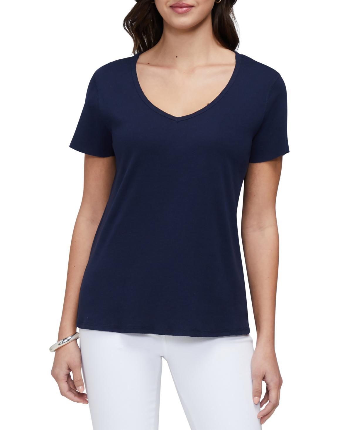 Three Dots Womens V-Neck Short Sleeve T-Shirt Product Image