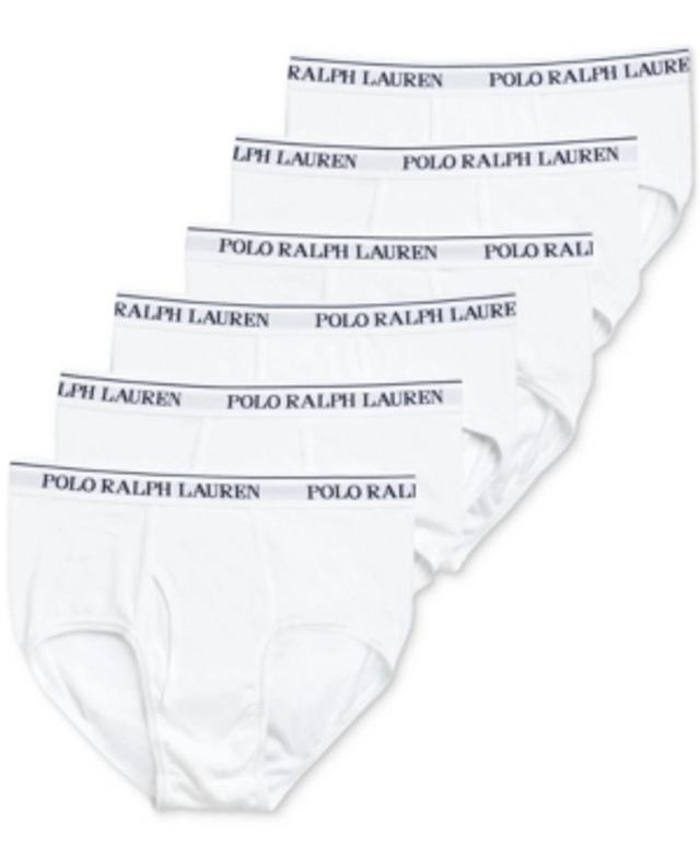 POLO RALPH LAUREN Men's 5+1 Free Bonus White Midrise Briefs Product Image