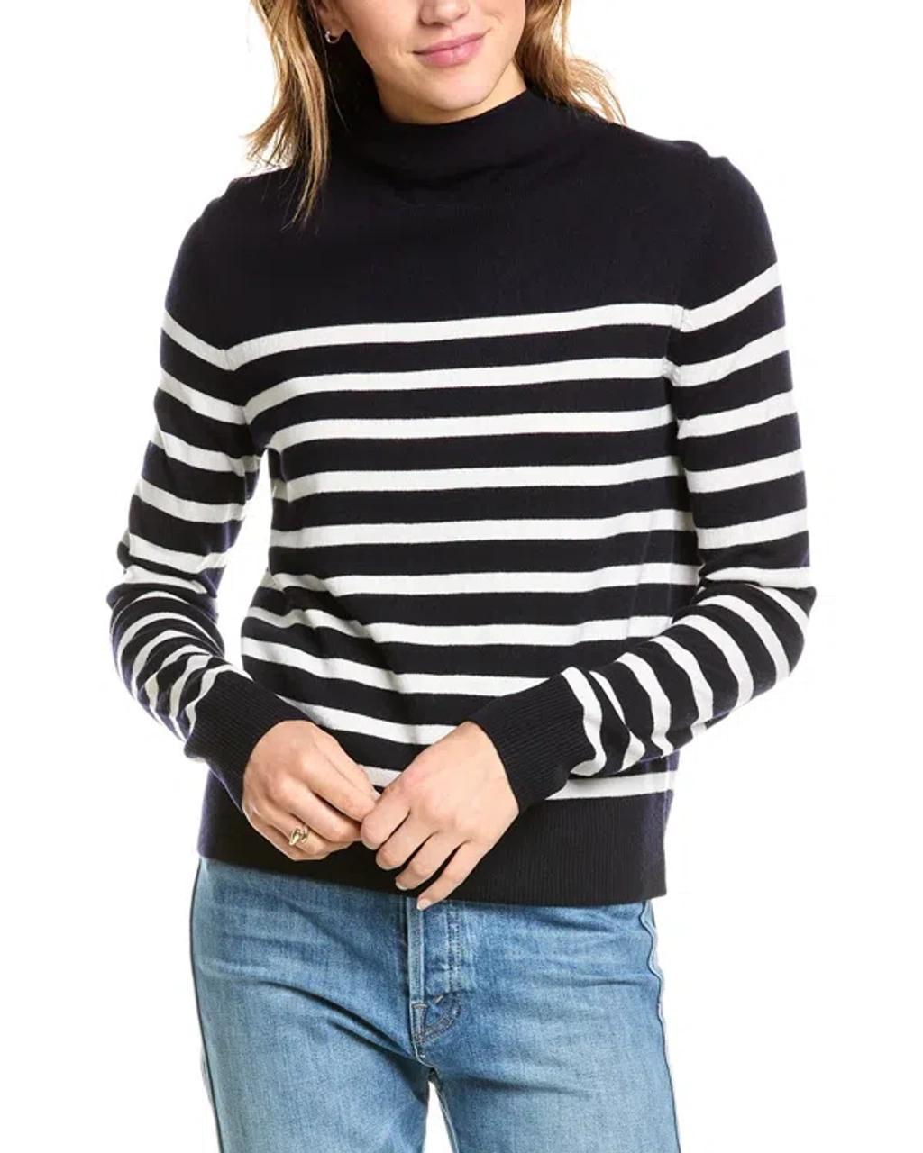 VINCE Wool & Cashmere-blend Turtleneck Sweater In Black product image